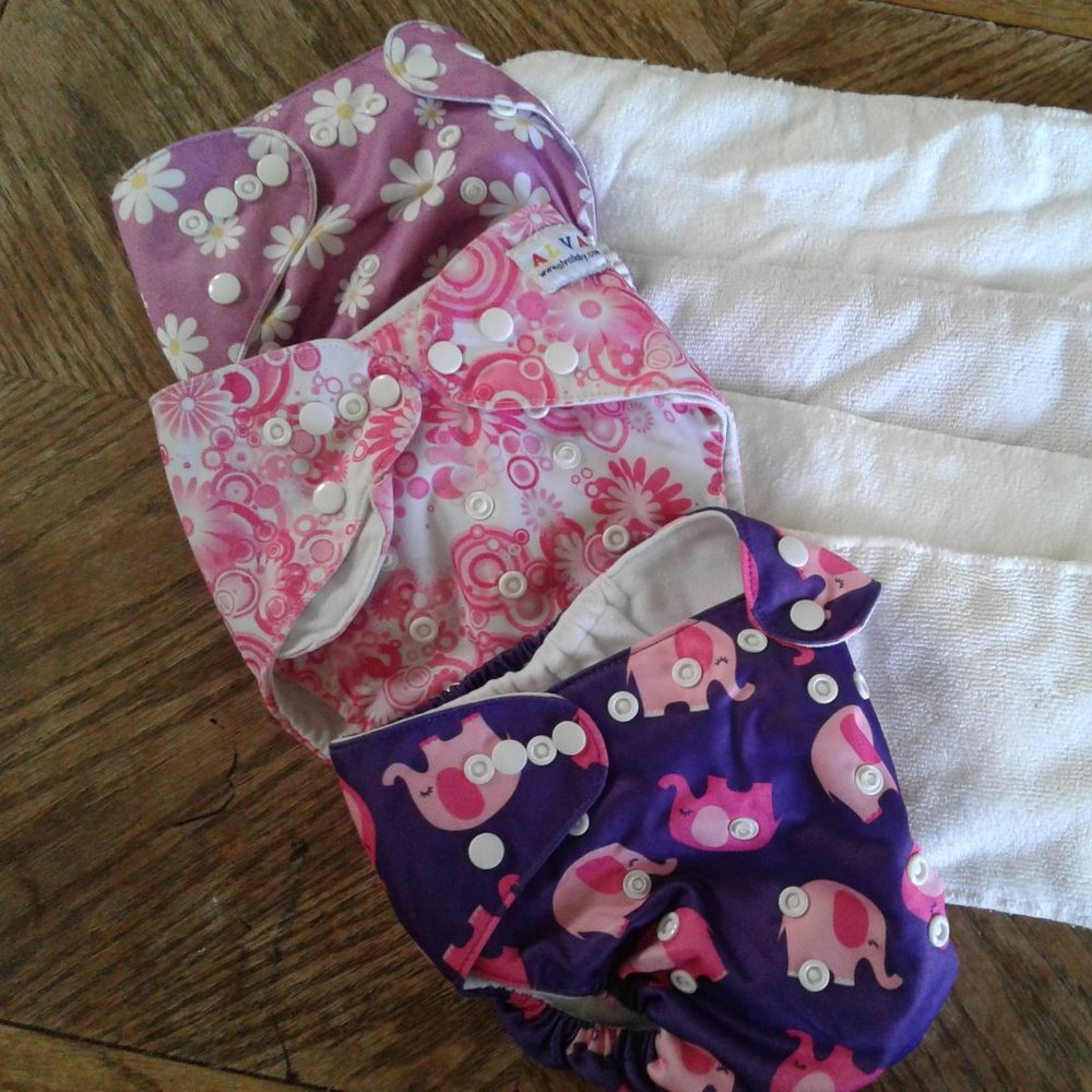 Alva brand diaper covers - lot of 3